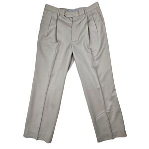 NWT‎ Berle Pants Men's 35X30 Khaki Work Slacks Business Casual Pleated Corpcore
